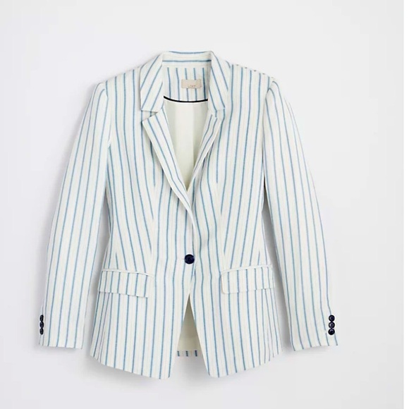 LOFT Jackets & Blazers - 💕3 for $30💕 BNWT Loft Petite-PLUS SIZE Striped Modern Blazer